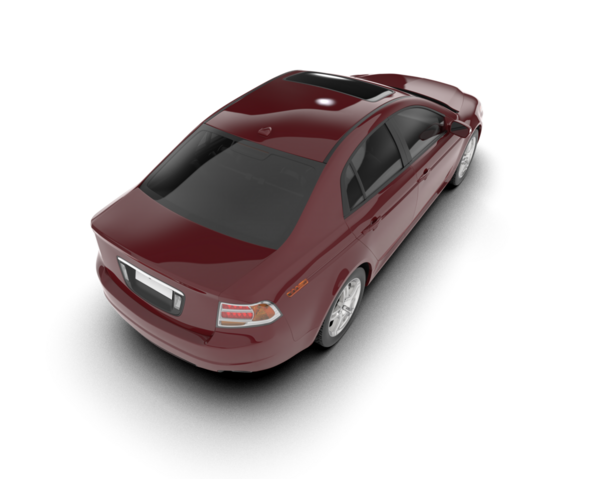 araba beyaz arkaplanda izole edildi