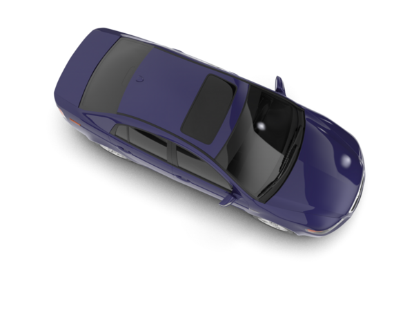 Beyaz arkaplanda izole edilmiş 3 boyutlu elektrikli araba görüntüsü.