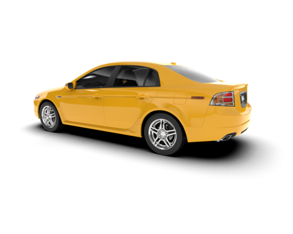 Gerçekçi bir araba. ön görünüm.