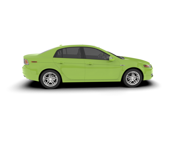 modern yeşil araba beyaz arkaplanda izole