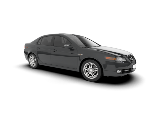 Gerçekçi bir araba. yan görünüm