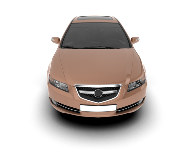 Modern araba beyaz arka planda izole edilmiş. 3d illüstrasyon