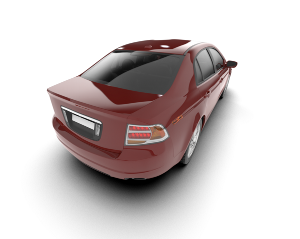 Beyaz arkaplandaki araba