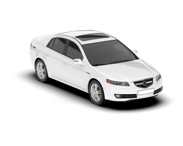 beyaz modern araba. yan görünüm