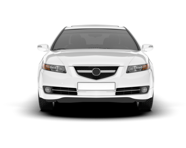 Beyaz arka planı olan beyaz araba