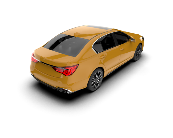 Beyaz arka plan üzerinde izole araç sedan