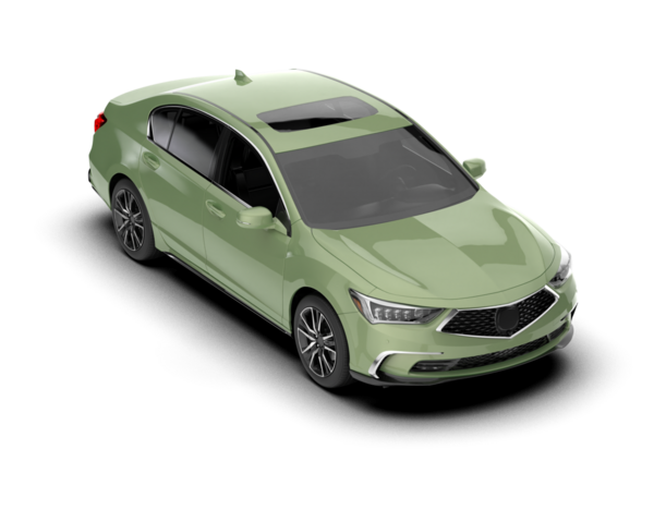 Yeşil modern araba beyaz arka planda izole edilmiş. 3d illüstrasyon