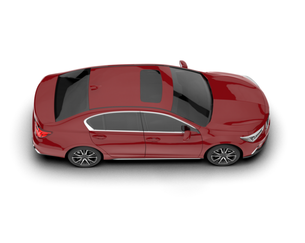 Gri arka planda kırmızı spor araba. 3d oluşturma