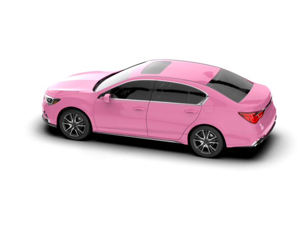 Beyaz arka planda modern bir araba. 3d illüstrasyon