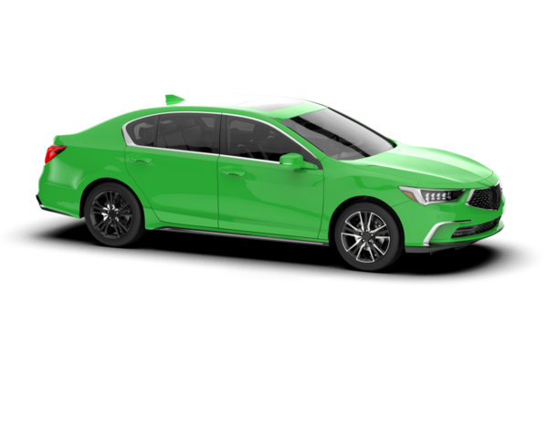 Arka planda gerçekçi bir araba