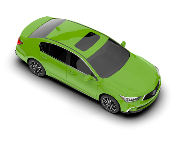 Araba beyaz arka planda izole edilmiş. 3d illüstrasyon.