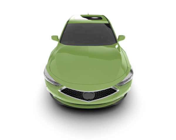 araba beyaz arkaplanda izole edildi