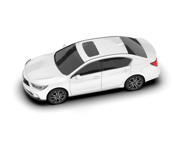 Beyaz arabalı beyaz lüks bir cip. Yan görünüş. Beyaz arkaplanda 3 boyutlu illüstrasyon.