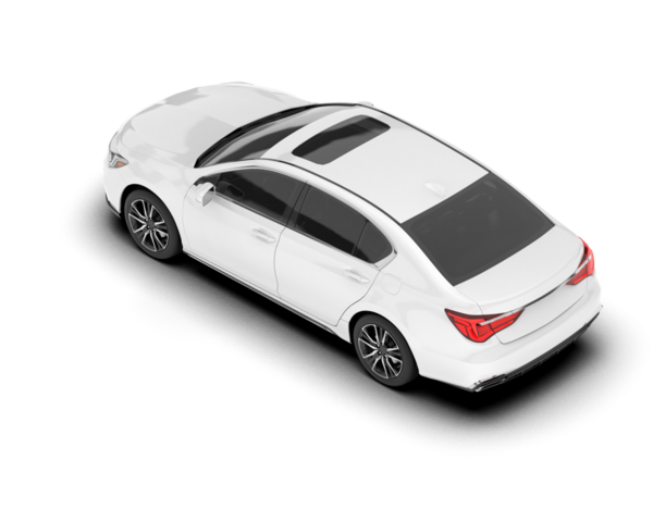 Araba siyah arka planda izole edilmiş. 3 boyutlu model