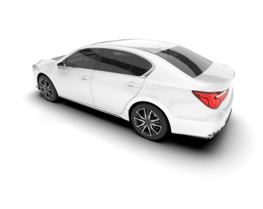 modern araba kırpma yolu ve gölgesi ile beyaz arka planda izole