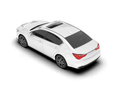 Modern araba beyazda izole edilmiş. 3d oluşturma