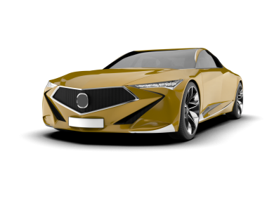 modern araba beyaz arka planda izole edilmiş. 3 boyutlu görüntüleme - 3 boyutlu.