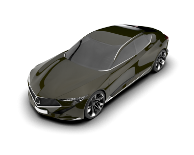 gerçekçi 3 boyutlu spor araba çizimi