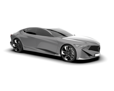 Markanız için gerçekçi bir tasarımı olan modern bir araba..