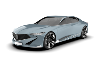 Gri arka planda izole edilmiş gerçekçi modern araba, yan görüş. vektör