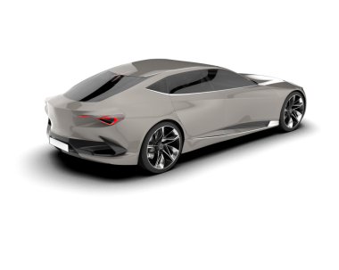 Modern spor araba beyaz arka planda izole edilmiş. yüksek kaliteli resimleme