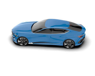 Araba beyaz arka planda izole edilmiş. 3d oluşturma.