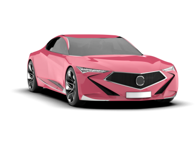 Beyaz arka planda izole edilmiş modern lüks araba. 3d illüstrasyon