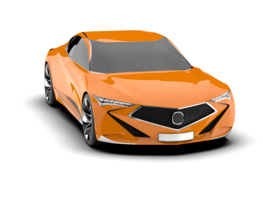 Gerçekçi bir araba. yüksek kaliteli resimleme