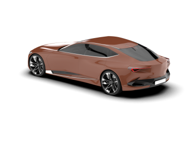 modern spor araba yan görünümü