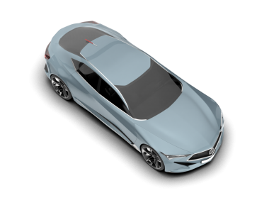 modern araba beyaz üzerine izole