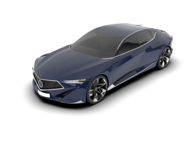 Siyah arka planda izole edilmiş gerçekçi bir araba. 3d oluşturma.