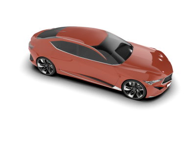 Gerçekçi bir araba. vektör illüstrasyonu