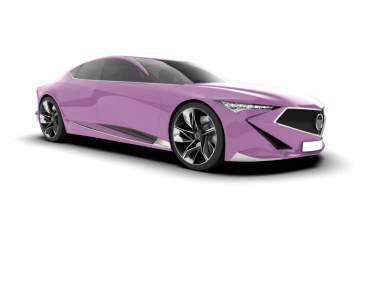 Siyah arka planda izole edilmiş gerçekçi araba, 3 boyutlu görüntüleme.