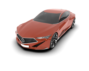 gerçekçi modern spor araba. 3d illüstrasyon