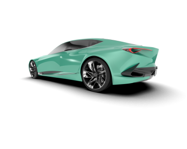 Modern araba. 3 boyutlu resimleme.