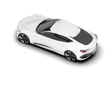 Arka planda gerçekçi bir araba. vektör illüstrasyonu.