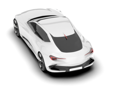 modern araba beyaz arka planda izole edildi. 3 boyutlu görüntüleme