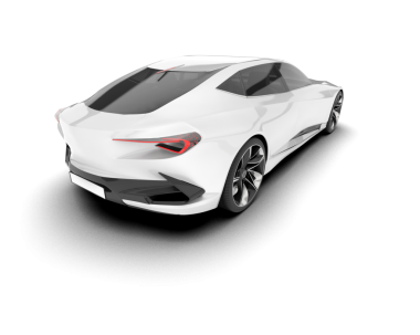 beyaz araba beyaz zemin üzerine izole