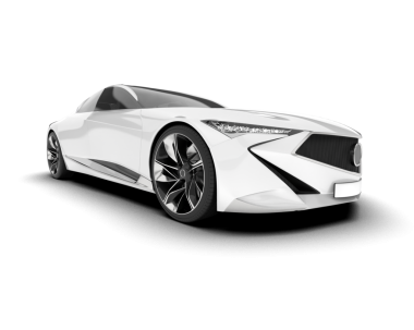 modern lüks araba arka planda izole