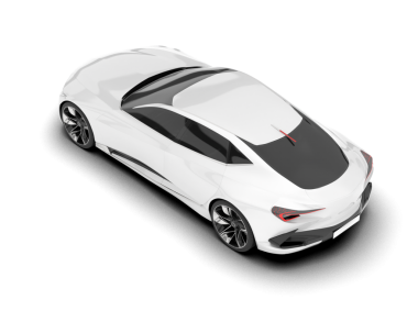 beyaz arka planda beyaz spor araba