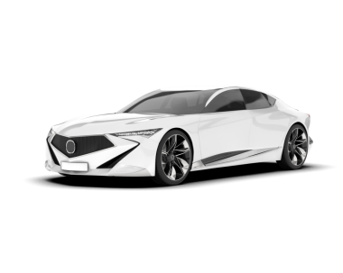 Beyaz arka planı olan gerçekçi bir araba. vektör