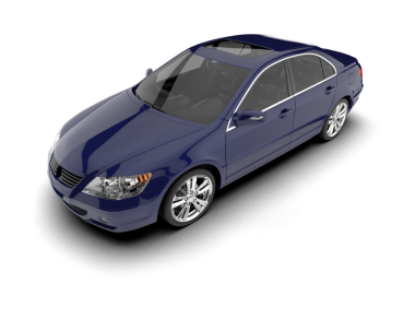 Modern lüks araba beyaz zemin üzerine.