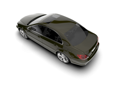 Beyaz arka planda modern bir araba. izole edilmiş 3d illüstrasyon