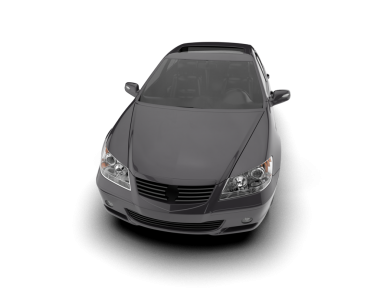 Siyah arka planda modern bir araba. 3d oluşturma