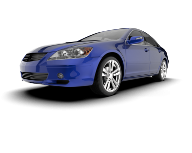 Gri arkaplanda izole edilmiş araba 3 d illüstrasyon.