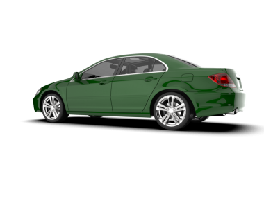 modern spor araba beyaz üzerine izole