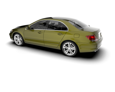 Modern araba. sedan. 3 d