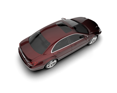 Siyah arka planda modern siyah araba. 3d oluşturma.