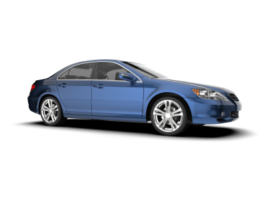 Sedan vagon arka planda izole edildi. 3d görüntüleme - illüstrasyon