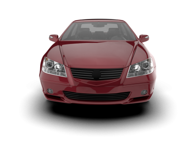 modern araba beyaz arkaplanda izole edilmiş 3 boyutlu görüntüleme